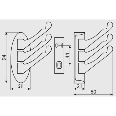 Cintre WP10, nickel satiné
