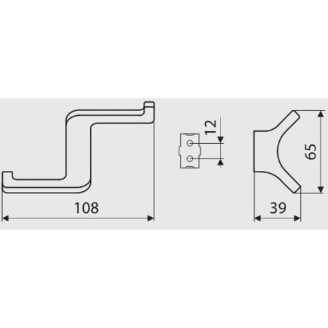 Cintre WP35, chrome brillant