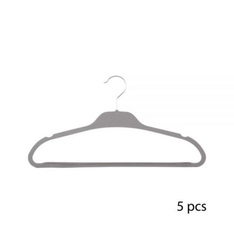 Cintres antidérapants, set de 5 pièces, 45 x 23,5 x 3,5 cm