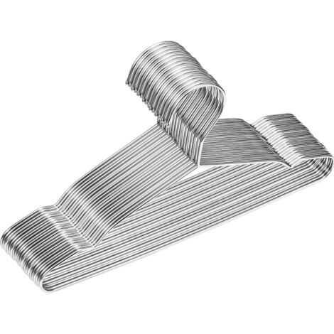 Cintres En Acier Inoxydable - 12,6 Pouces - Anti-dérapants - Pour Vêtements Enfants - Lot De 50