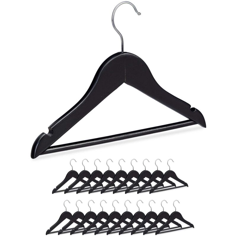Cintres en bois noir pour enfants