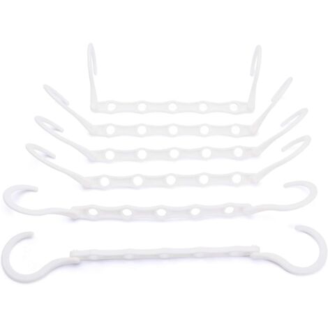 Cintres gain de place, lot de 10 cintres magiques, cintres pour vêtements et manteaux gain de place, cintres gain de place pour armoire