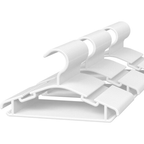 Cintres pour bébé pour placard – Cintres pour bébé, lot de 60 cintres en plastique pour enfants, cintres pour vêtements pour nourrissons et tout-petits, blancs