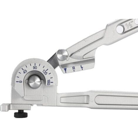 Cintreuse à levier 612 mm Taille 2/3 Compatible avec le cintrage jusqu'à 180° pour la réparation de tuyaux en cuivre/aluminium (3/8'', 1/2'')