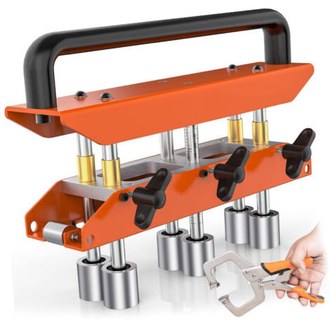 Cintreuse à rouleaux de bord 0 à 90 degrés, 13 à 130 mm, outil de cintrage de tôle à 3 stations pour matériaux de toiture
