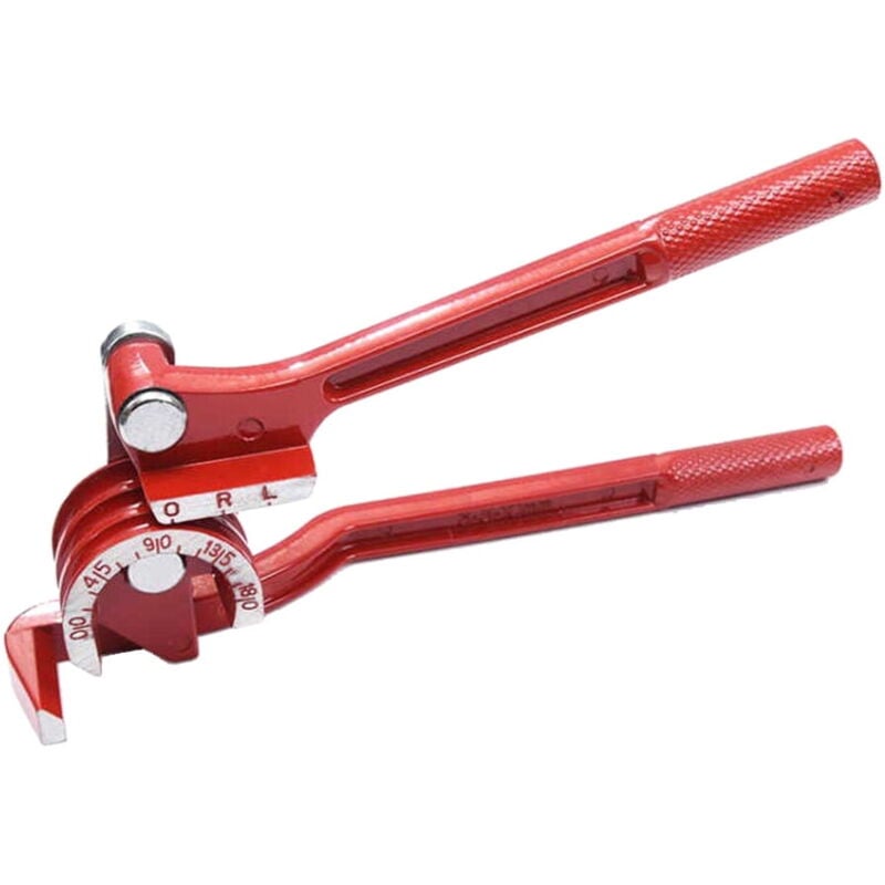 Feiyue - Cintreuse de tubes à trois fentes à 180 degrés pour tubes en acier à couche mince, outil de cintrage de tubes pliables, rouge