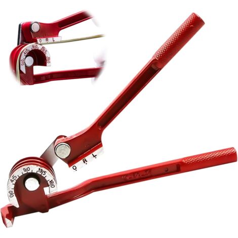 Cintreuse de tubes manuelle 3 en 1, outil de cintrage de tubes à 180 degrés, cintreuse de tubes en cuivre et de tubes de frein, convient aux tubes en cuivre, aux tubes en aluminium et aux tubes en mét