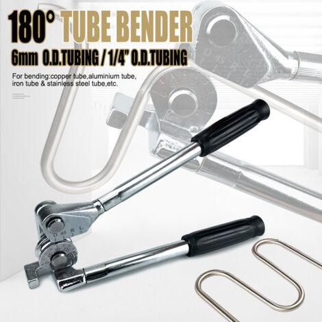 Cintreuse Manuelle Robuste 6mm et 1/4" – Pour Tubes en Cuivre, Acier et Acier Inoxydable (1/4"", Système Impérial)
