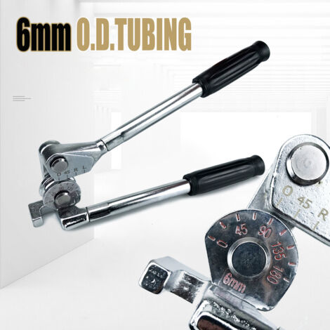Cintreuse Manuelle Robuste 6mm et 1/4" – Pour Tubes en Cuivre, Acier et Acier Inoxydable (6mm, Système Métrique)