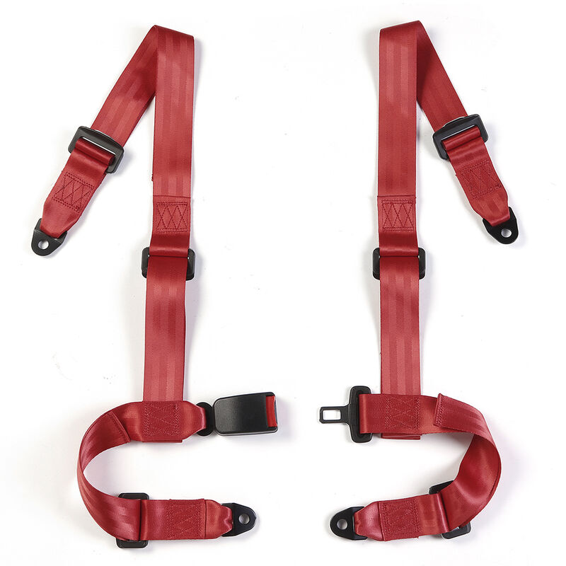 Image of Cintura di sicurezza per auto Imbracatura universale a 4 punti rossa Hasaki