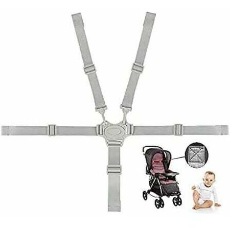 Stokke Cinture Tripp Trapp 1Pcs Cinture Universali Per Seggiolone Cinghie Per Seggiolone A 5 Punti, Regolabile Cintura Di Sicurezza Per Bambini Per Seggiolino Cinghie Passeggini Per Bambini Cinghie Per Seggiolino Auto - 7