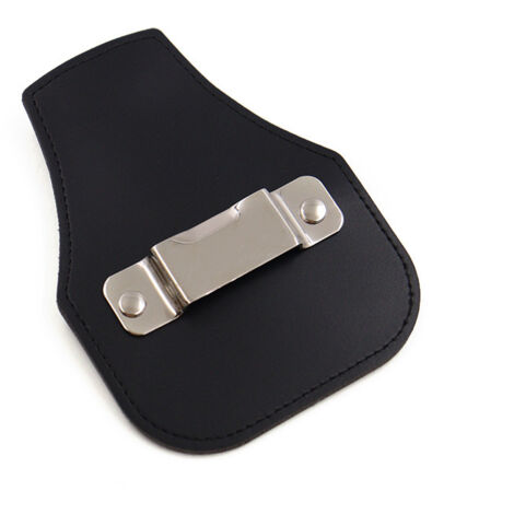 Cintura porta metro in pelle, clip per metro a nastro, cintura porta metro in pelle compatibile con la maggior parte dei metri a nastro.