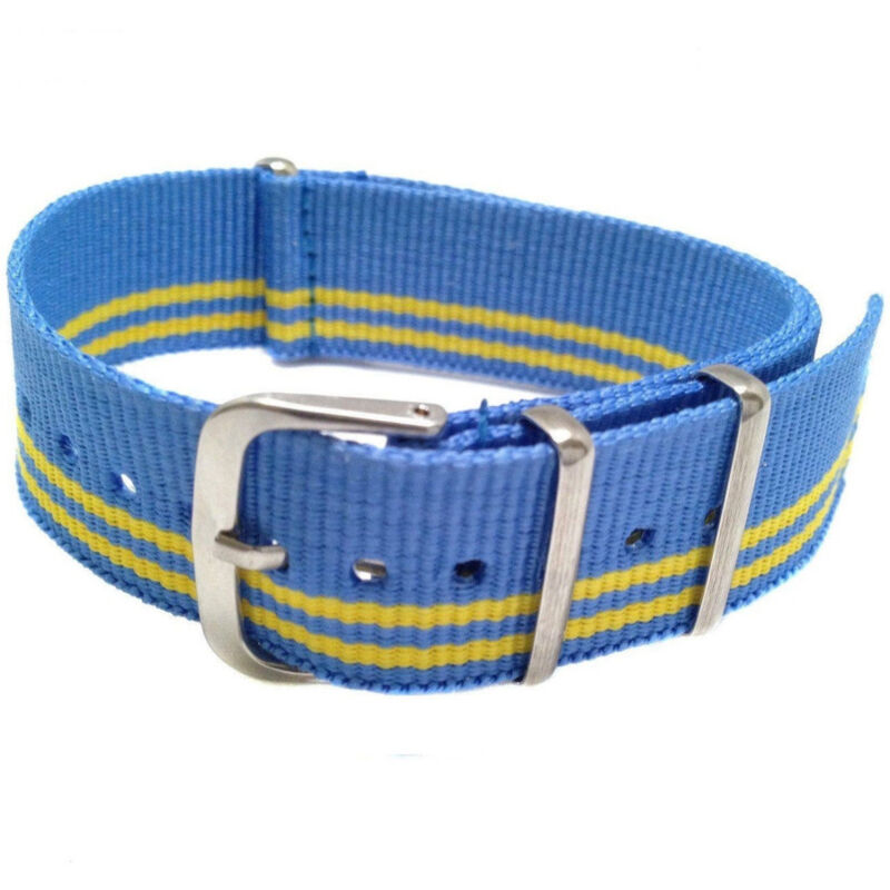 Image of Trade Shop Traesio - Trade Shop - universal ersatz-nylonband 20MM breite hellblau gelb -