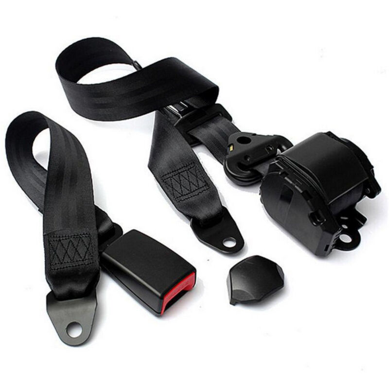 Cinturón de seguridad universal de 3 puntos con retractor automático, cinturón de seguridad para automóvil