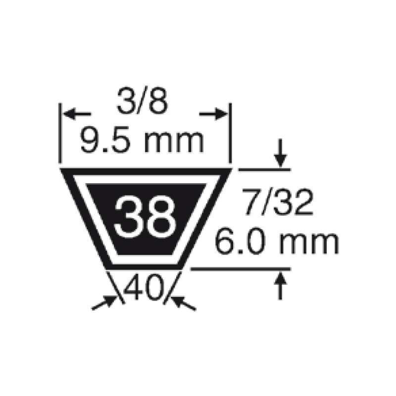 

Cinturón Universal de Kevlar 3L280 Adaptable Noma 50307 -9,5X6
