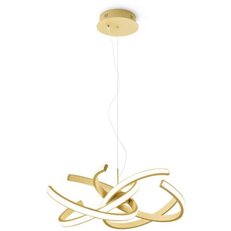 CINZIA S - LAMPADARIO A SOSPENSIONE ORO 3000K 2300lm 46W DIMMERABILE