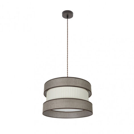 Ciondolo home 1xe27 marrone/marrone-beige regx40x40 cm
