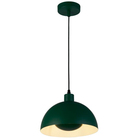 Ciondolo Mars 1LT, metallo verde opaco e interno crema