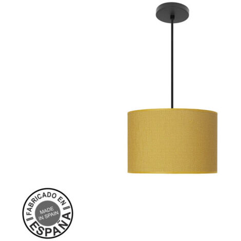 Ciondolo moda 1xe27 nero/giallo regx30x30 cm