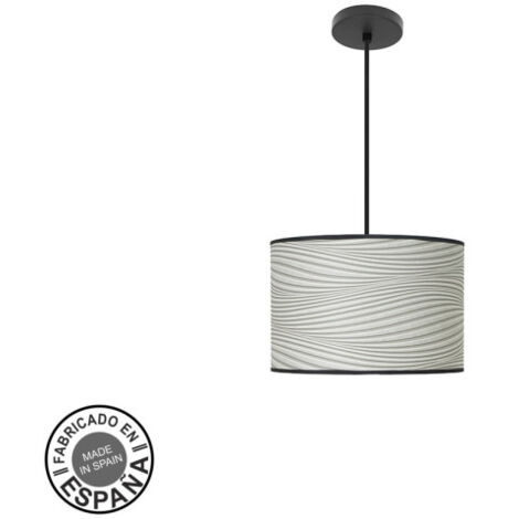 Ciondolo moda 1xe27 nero/grigio regx30x30cm