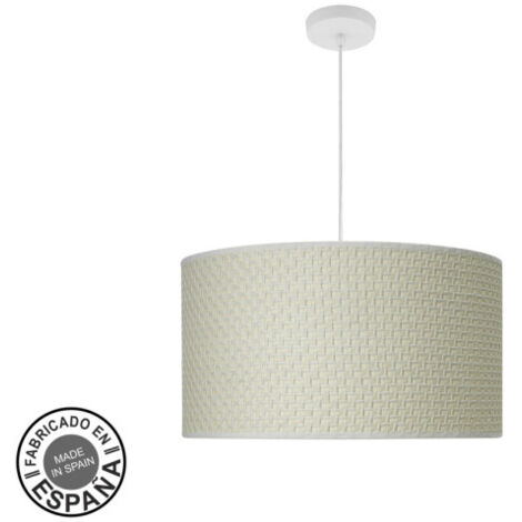 Ciondolo moda 3xe27 bianco/tan white regx50x50cm w/diffusore