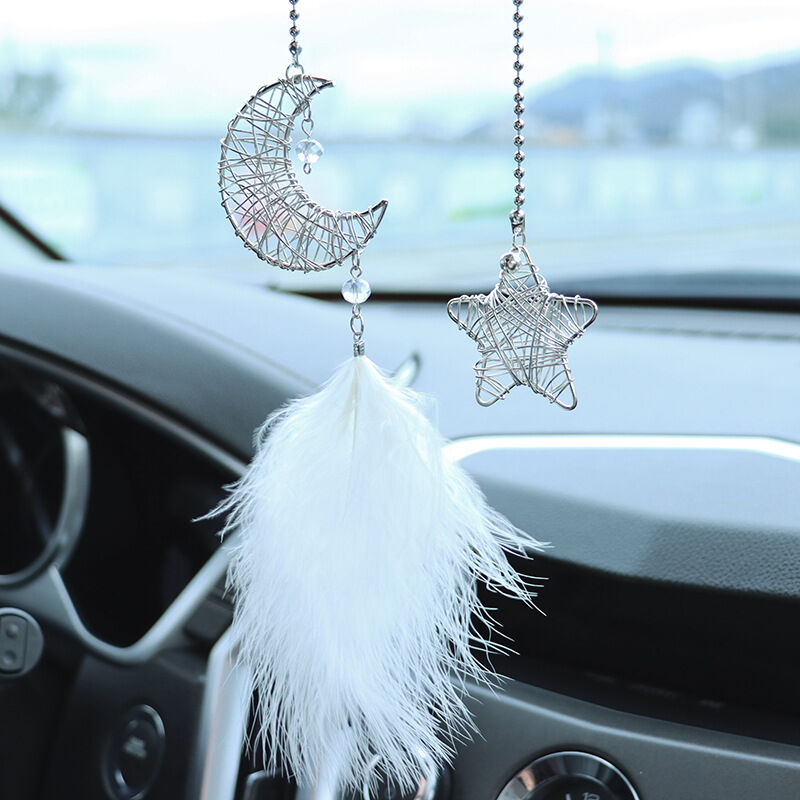 Ciondolo per auto appeso a stella di luna con
