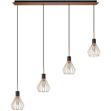 Ciondolo San Pietroburgo 4xe14 nero/rame regx83x13 cm