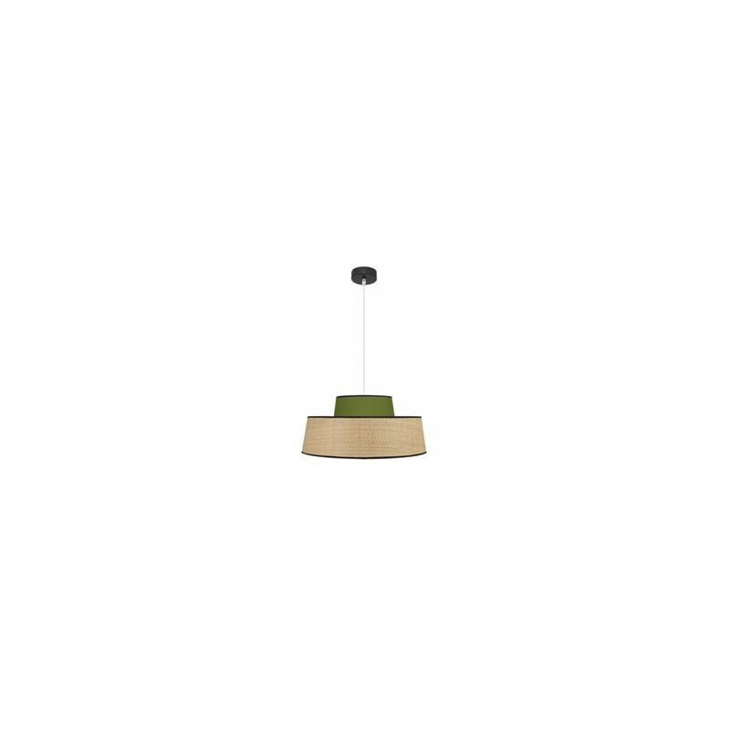 Image of Fabrilamp - Ciondolo Jia 1xe27 Naturale/verde Regx50x50 cm