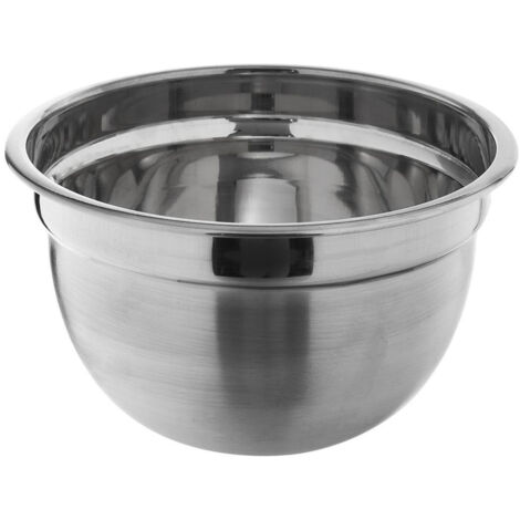 CIOTOLA DA CUCINA IN ACCIAIO PER MESCOLARE INSALATA CONTENITORE IN METALLO 2,6 L