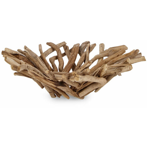Ciotola Decorativa Ø60x18 cm in Legno Ace Natural