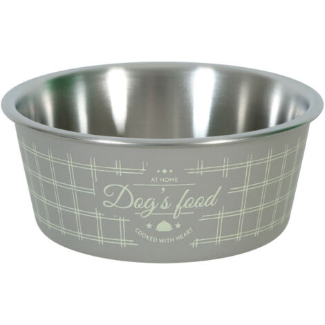 Ciotola in acciaio inox antiscivolo per cani - ZOLUX400 ml