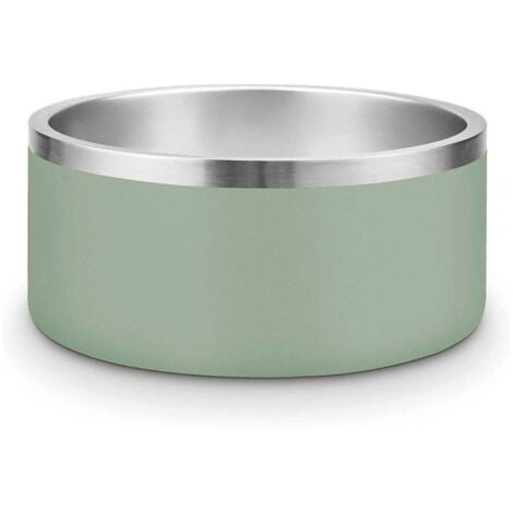 Ciotola in acciaio vintage latte e menta per cani e gatti