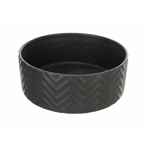 Ciotola in ceramica  1.6l diametro 20cm colore nero opaco
