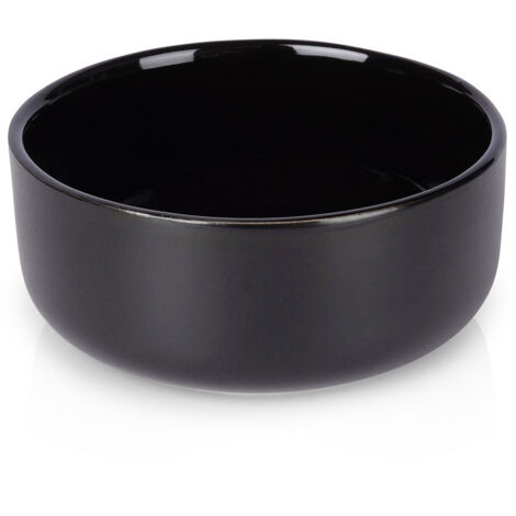 Ciotola in ceramica nera 9 cm, 150 ml