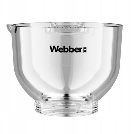 Ciotola in vetro da 5 litri per robot da cucina Webber SM15 / SM16 - Ciotola di ricambio originale