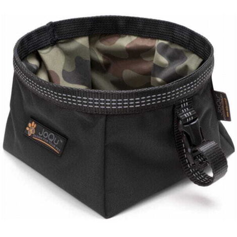 Ciotola JoQu® Walk per cani di piccola taglia, nera