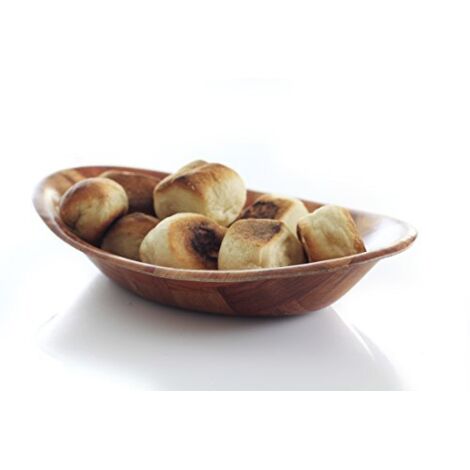 Ciotola ovale in legno da cucina 295x140mm - Hendi 425503