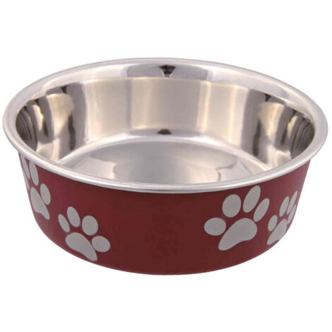 Ciotola per animali domestici Trixie Acciaio inossidabile 2,2 L Rosso