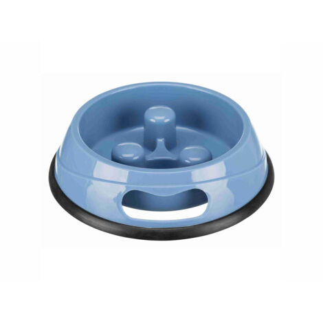 Ciotola per animali domestici Trixie Slow Feed 900 ml 0,9 l Azzurro Verde Caucciù Plastica