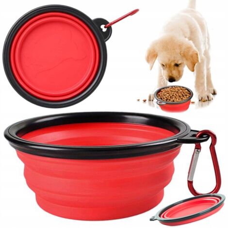 Ciotola per cani pieghevole L rossa (200) GABA