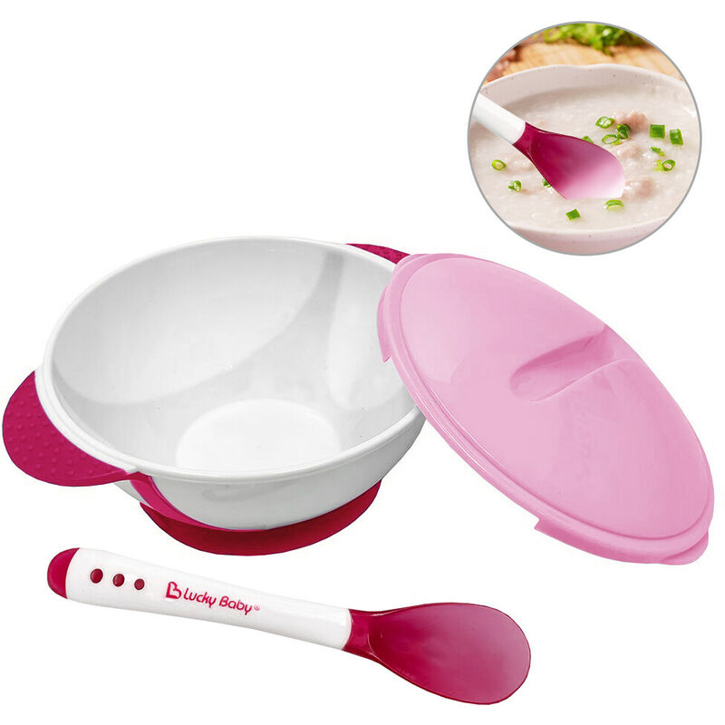 Ciotola per neonati in silicone con coperchio a