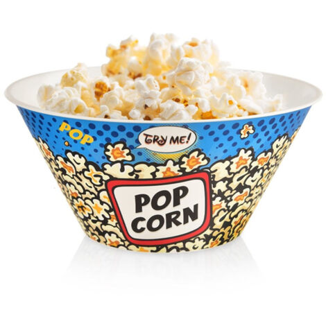 CIOTOLA PER POPCORN, CONTENITORE PER SNACK PER HOME THEATRE, 700 ML, 15,5 CM