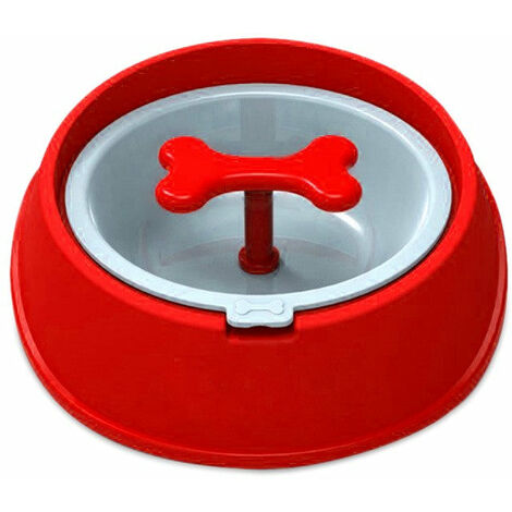 Ciotola sport per cani gatti 15 cm anti-soffocamento e migliore digestione Rosso