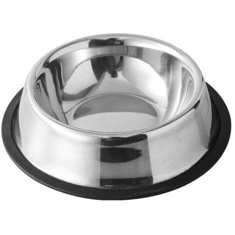 Ciotole antiscivolo in acciaio inox per cibo e acqua per cani, 1 pezzo (15 cm), ogni ciotola ha una capacità di 2 tazze.
