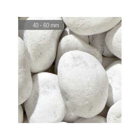 GRANULATI ZANDOBBIO CIOTTOLI DI MARMO CARRARA BIANCO MM.40/60 KG 25