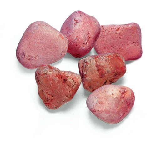 Ciottoli di Marmo Rosso Verona - Decorazione Giardino - 20 kg