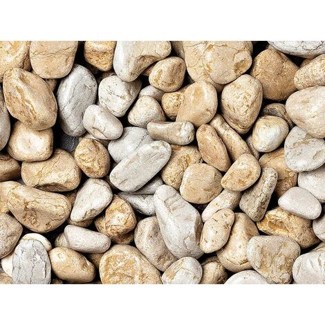 Ciottoli, sassi per giardino, Giallo Mori 40-60 mm (1200 kg)