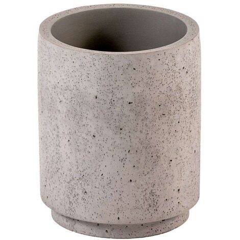 CIPI Bicchiere Portaspazzolini Da Appoggio Beton Cemento Industrial