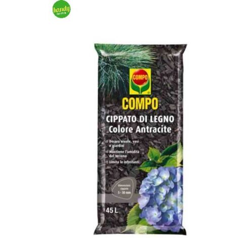 Cippato terriccio in legno Compo antracite 45lt
