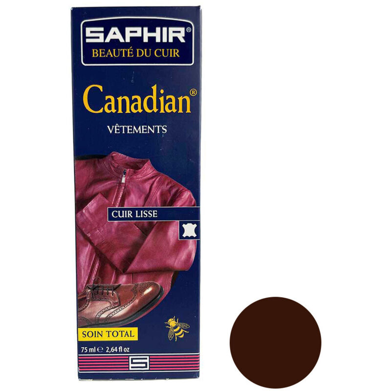 SAPHIR Cr&egrave;me cirage Canadian tube 75ml marron 